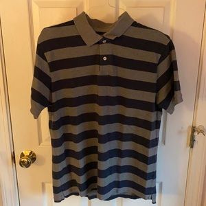 Old Navy Grey and Navy Striped Polo